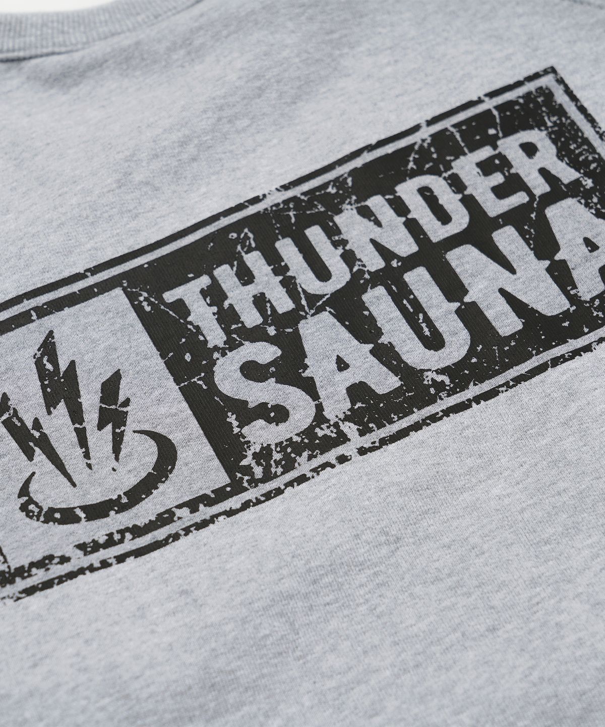 프리즘웍스(FRIZMWORKS) THUNDER SAUNA SIGNBOARD SWEATSHIRT _ GRAY