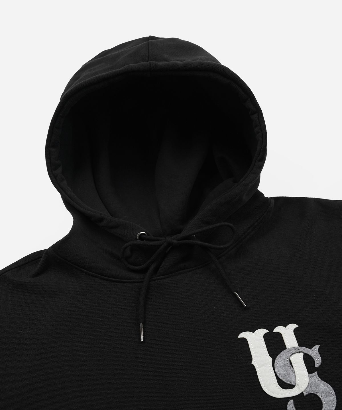 프리즘웍스(FRIZMWORKS) US LOGO PULLOVER HOODY _ BLACK