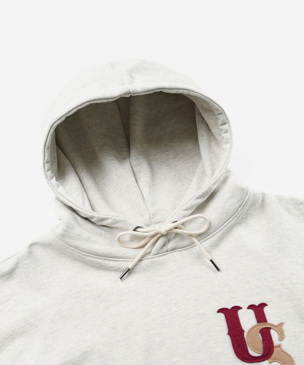 프리즘웍스(FRIZMWORKS) US LOGO PULLOVER HOODY _ OATMEAL