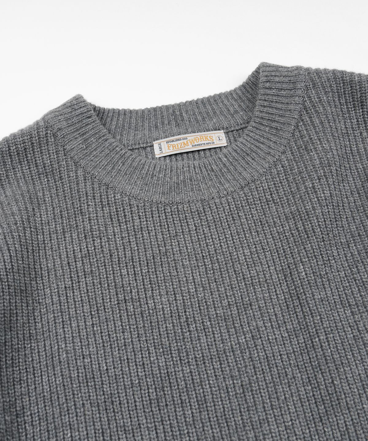 프리즘웍스(FRIZMWORKS) KANGAROO ROUND PULLOVER KNIT _ GRAY