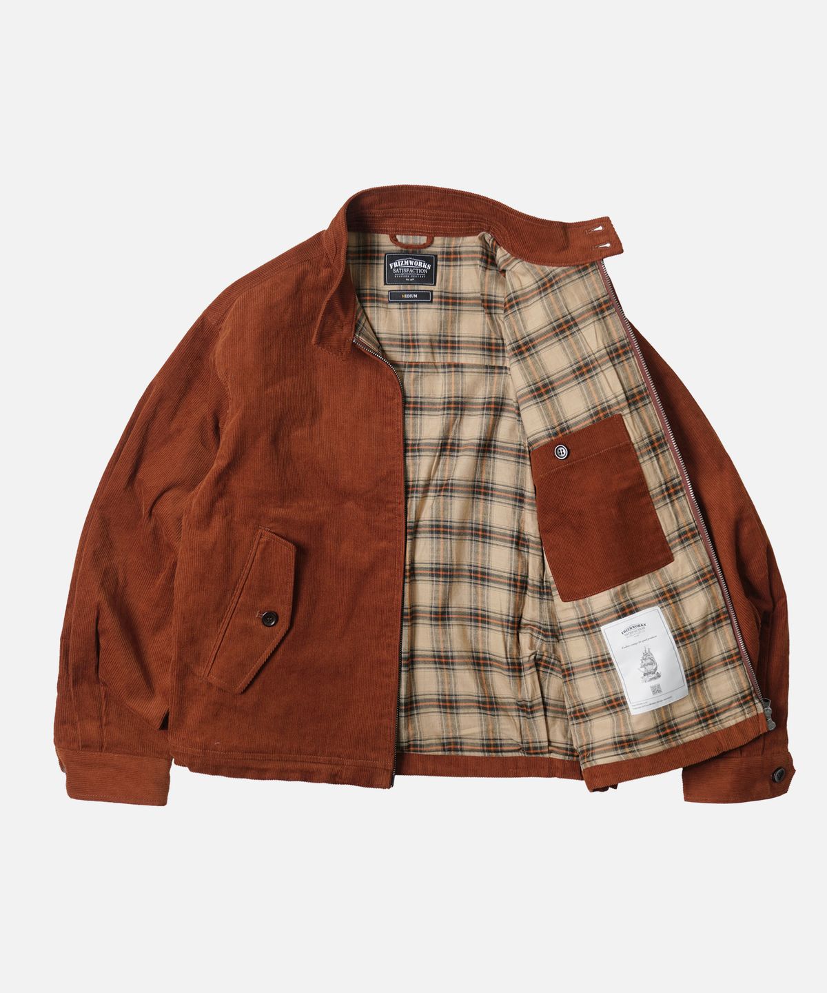 프리즘웍스(FRIZMWORKS) CORDUROY BUDDY HARRINGTON JACKET _ BRICK