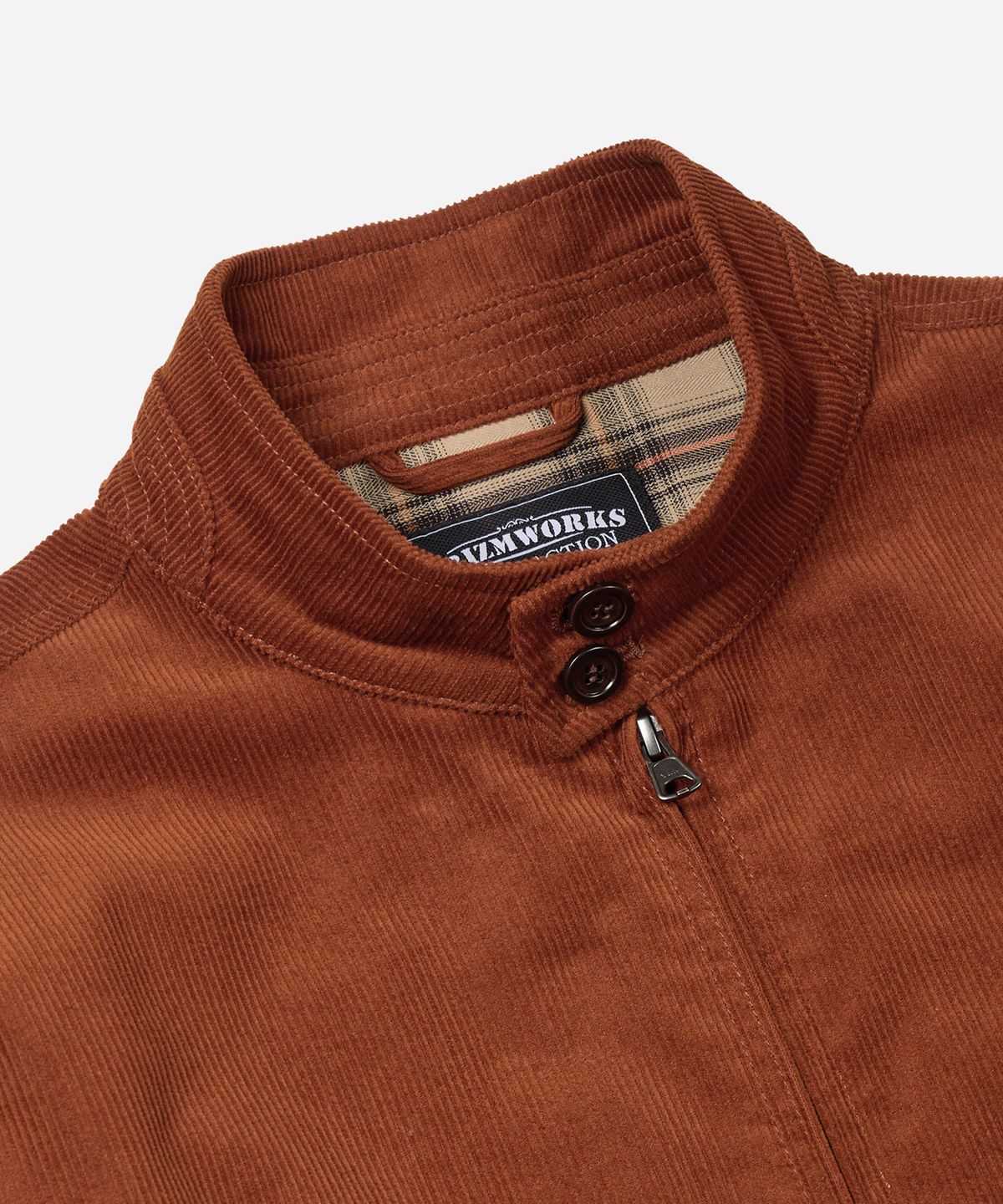 프리즘웍스(FRIZMWORKS) CORDUROY BUDDY HARRINGTON JACKET _ BRICK