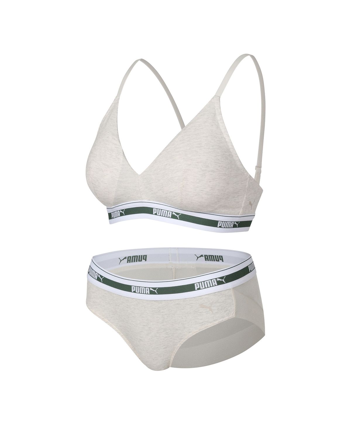 푸마 바디웨어(PUMA BODYWEAR) [4SET] 노와이어 프리미엄 코튼터치 브라팬티