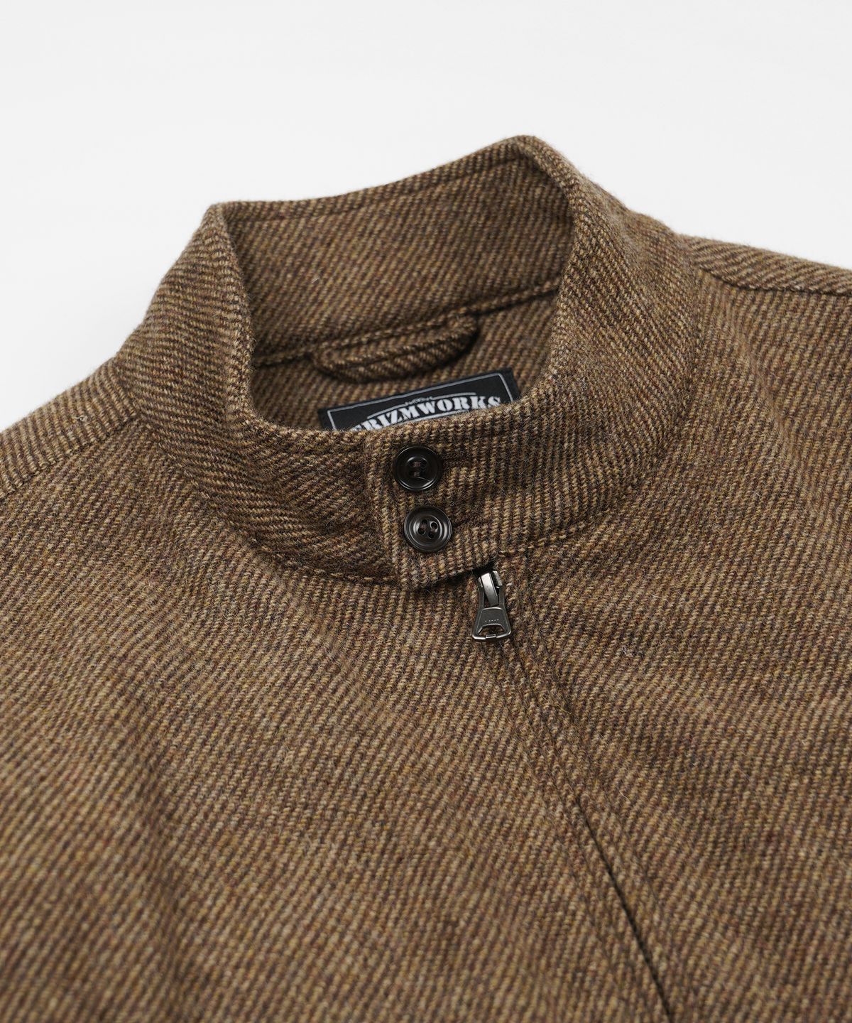 프리즘웍스(FRIZMWORKS) WOOL HARRINGTON JACKET _ BROWN