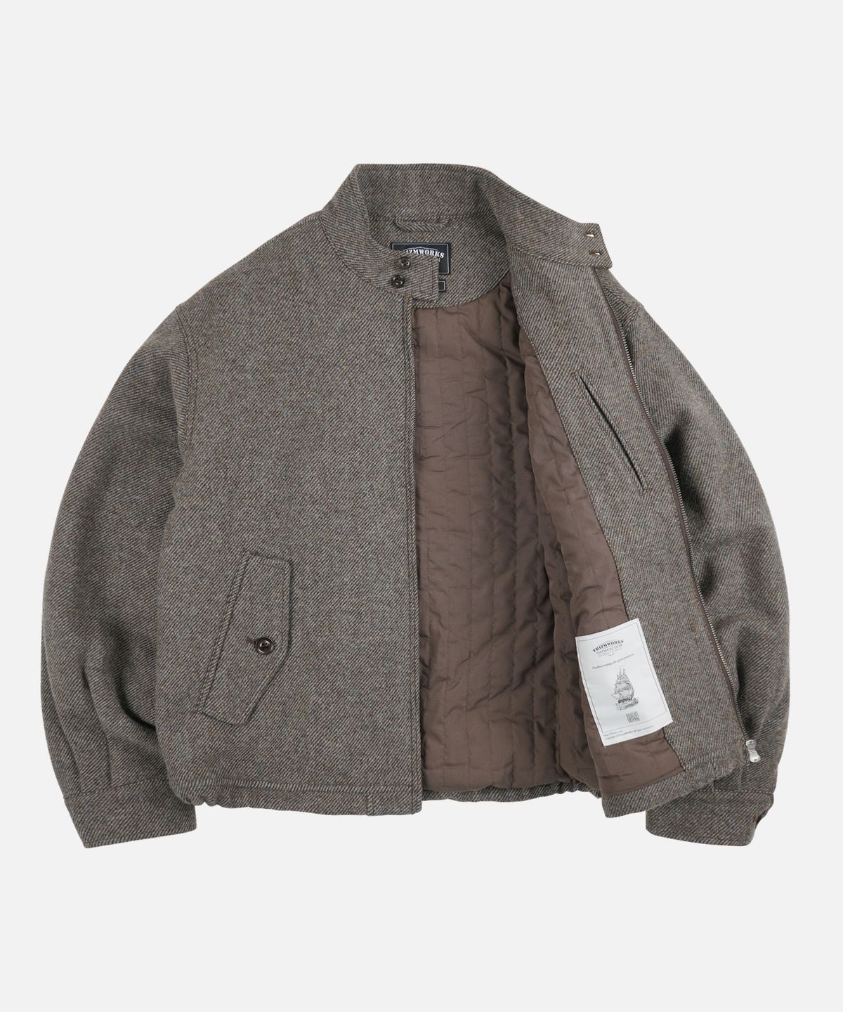 프리즘웍스(FRIZMWORKS) WOOL HARRINGTON JACKET _ GRAY