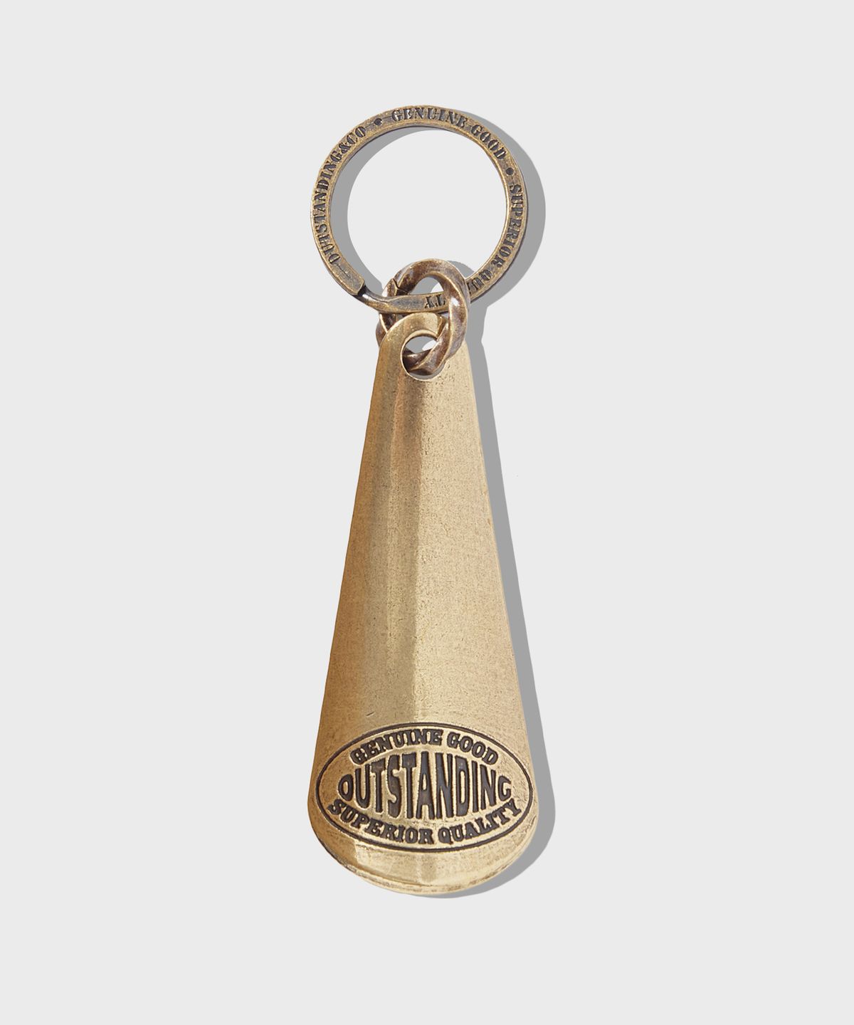 아웃스탠딩(OUTSTANDING) OSTD BRASS SHOEHORN KEYRING_BRASS