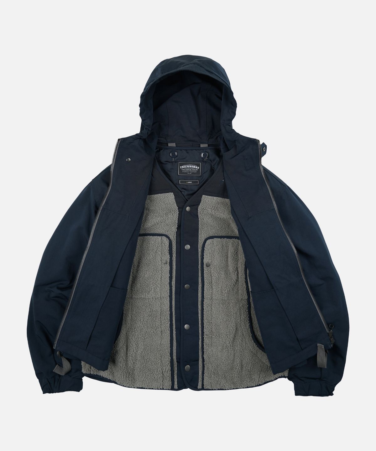 프리즘웍스(FRIZMWORKS) SMOCK HOODED PARKA 002 _ NAVY