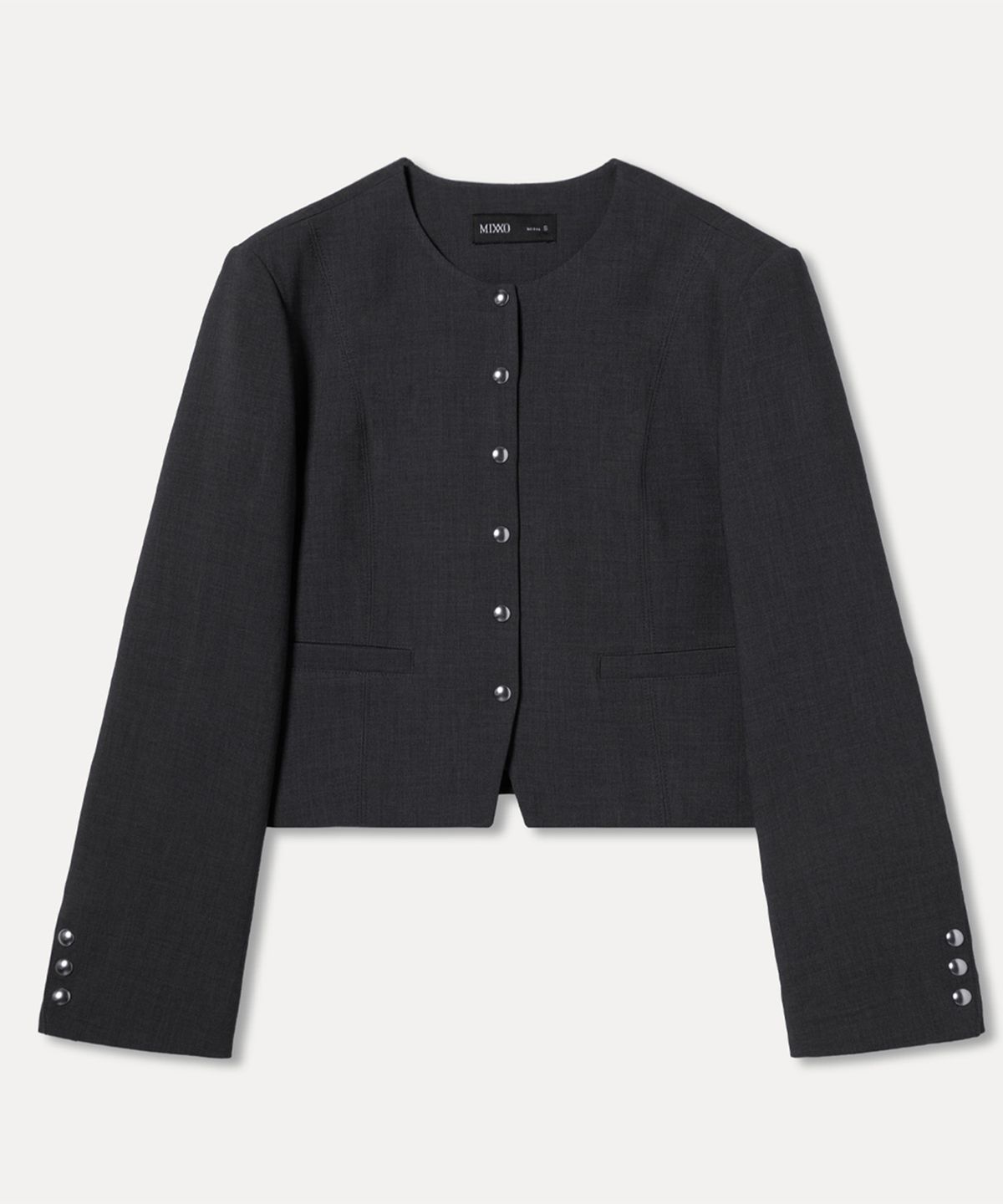 미쏘(MIXXO) 스냅여밈자켓_MIWJKFT51B