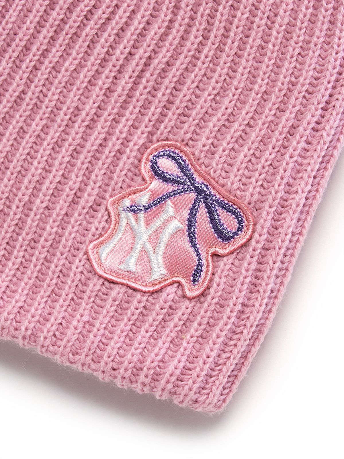 엠엘비 키즈(MLB KIDS) 여아 골지 노립 비니 NY (Mg.Pink)