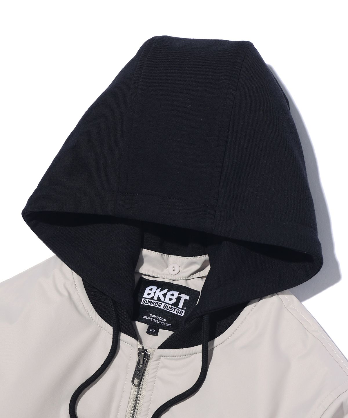 벙커버스터(BUNKERBUSTER) 스트릿 보이 패딩 항공 점퍼 MQ1JU005_LIGHT BEIGE