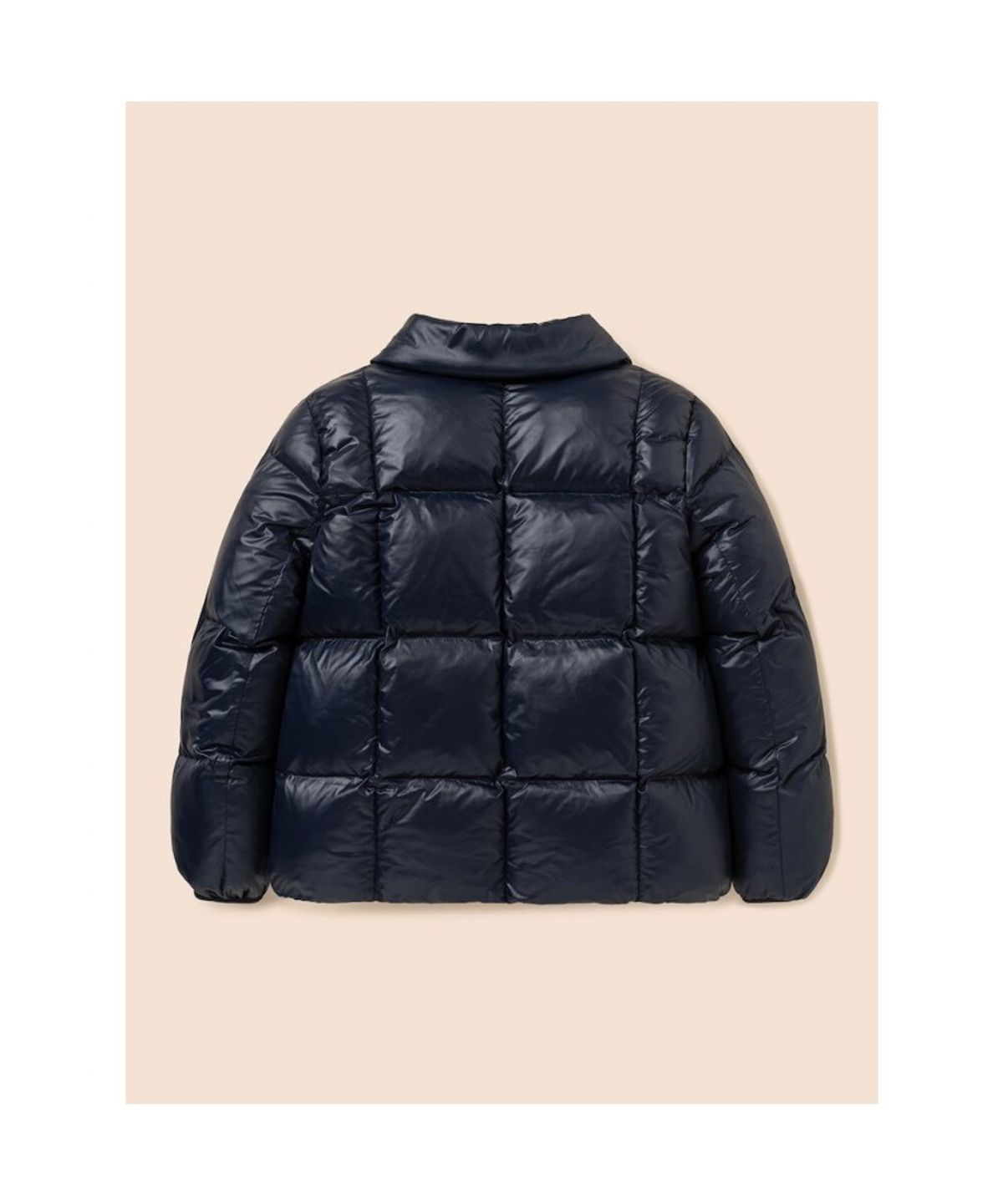 빈폴 키즈(BEANPOLE KIDS) 여아 체크 매치 경량 볼패딩  네이비 (BI5938G02R)