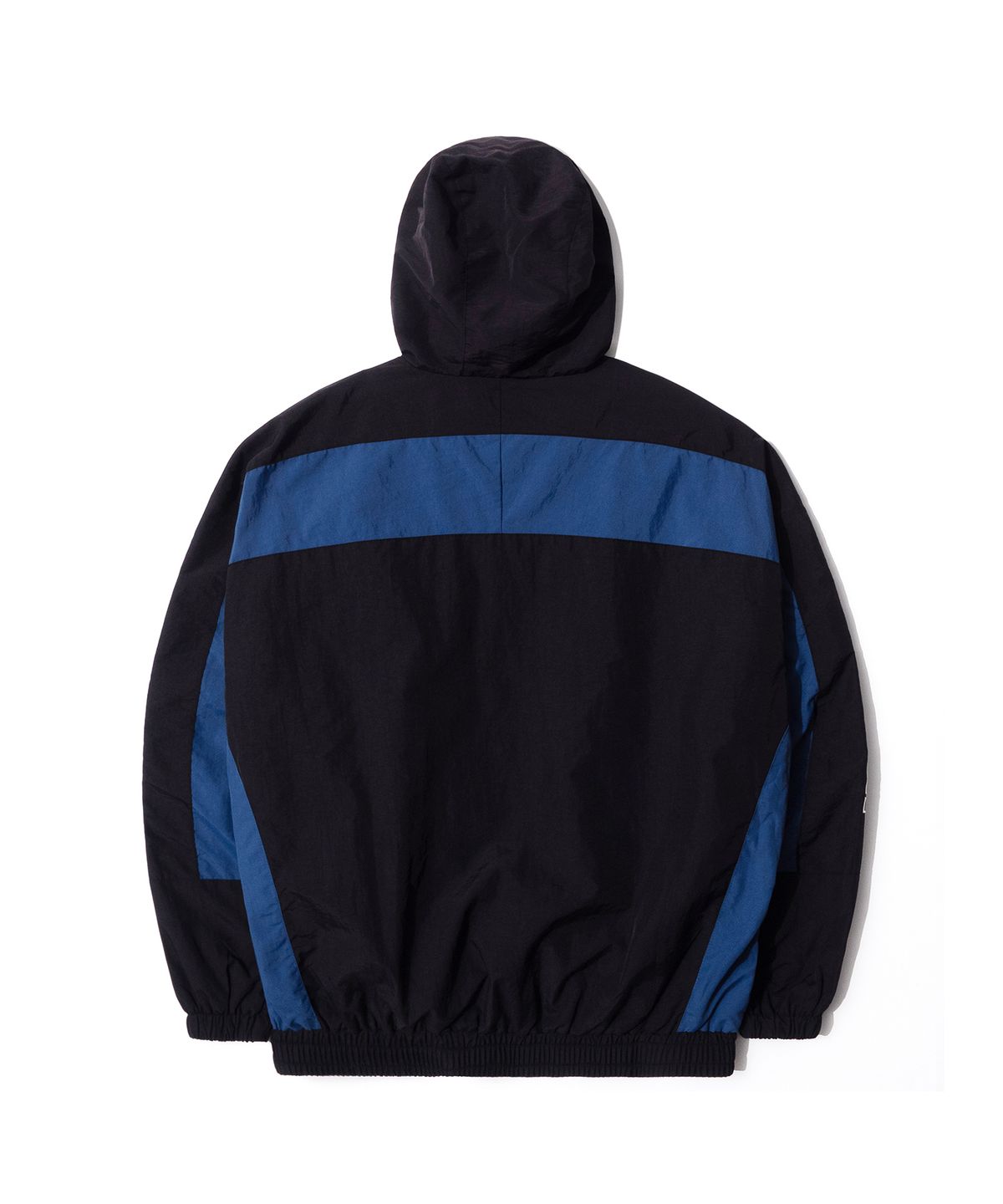 큐티에잇 가먼츠(QT8 GARMENTS) LB Retro Hooded Track Jacket (Black/Blue)