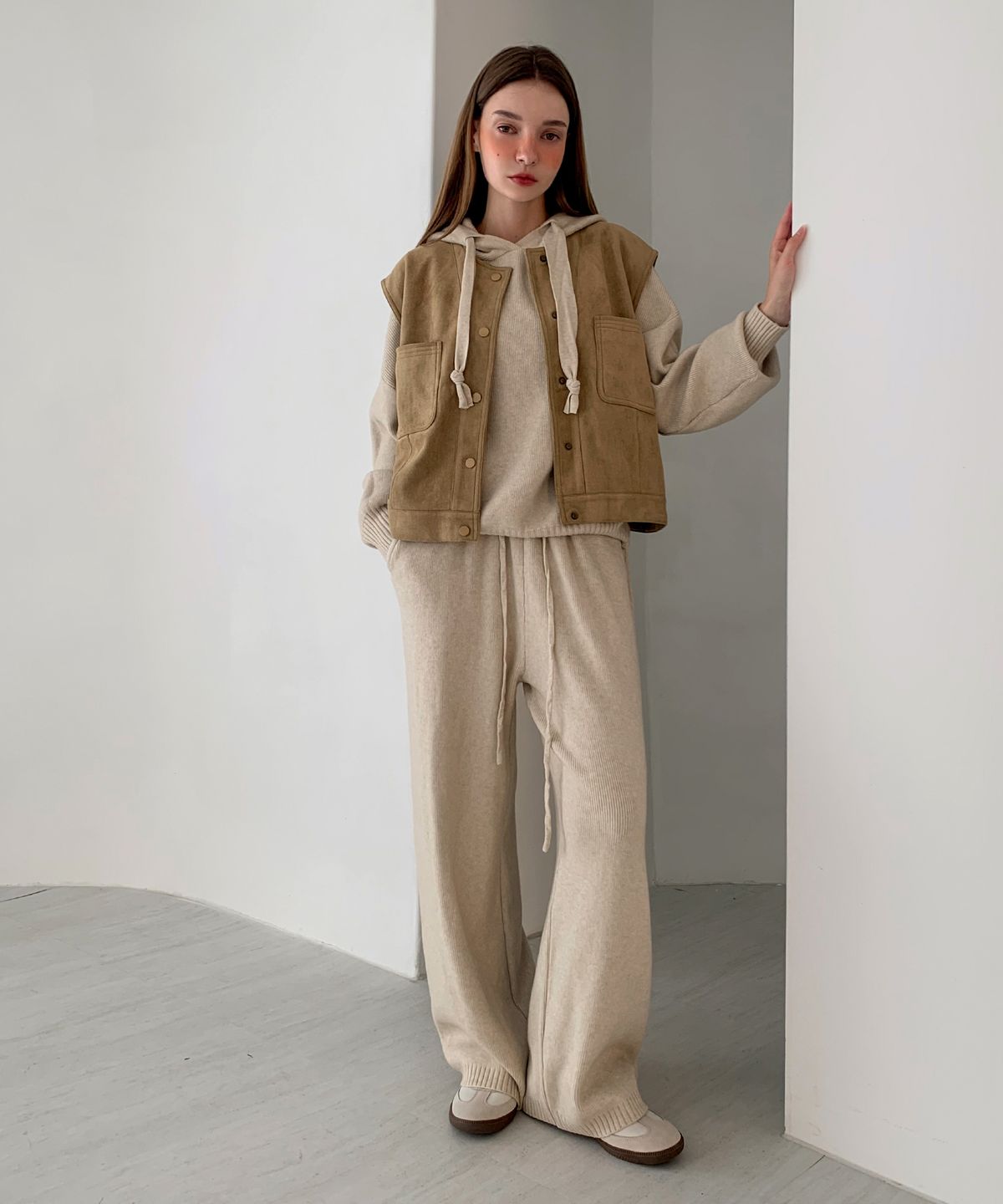 바스카라(VASCARA) Suede Pocket Burton Vest (2colors)