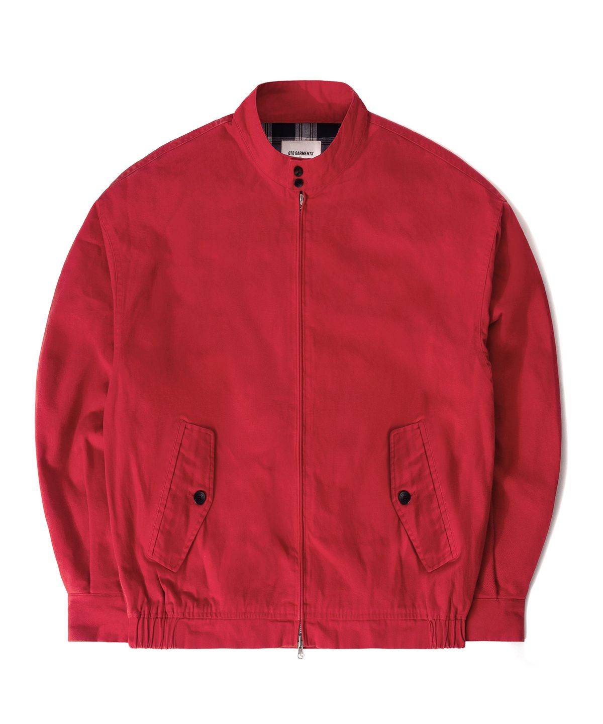큐티에잇 가먼츠(QT8 GARMENTS) LB Washed Oxford Harrington Jacket (Red)