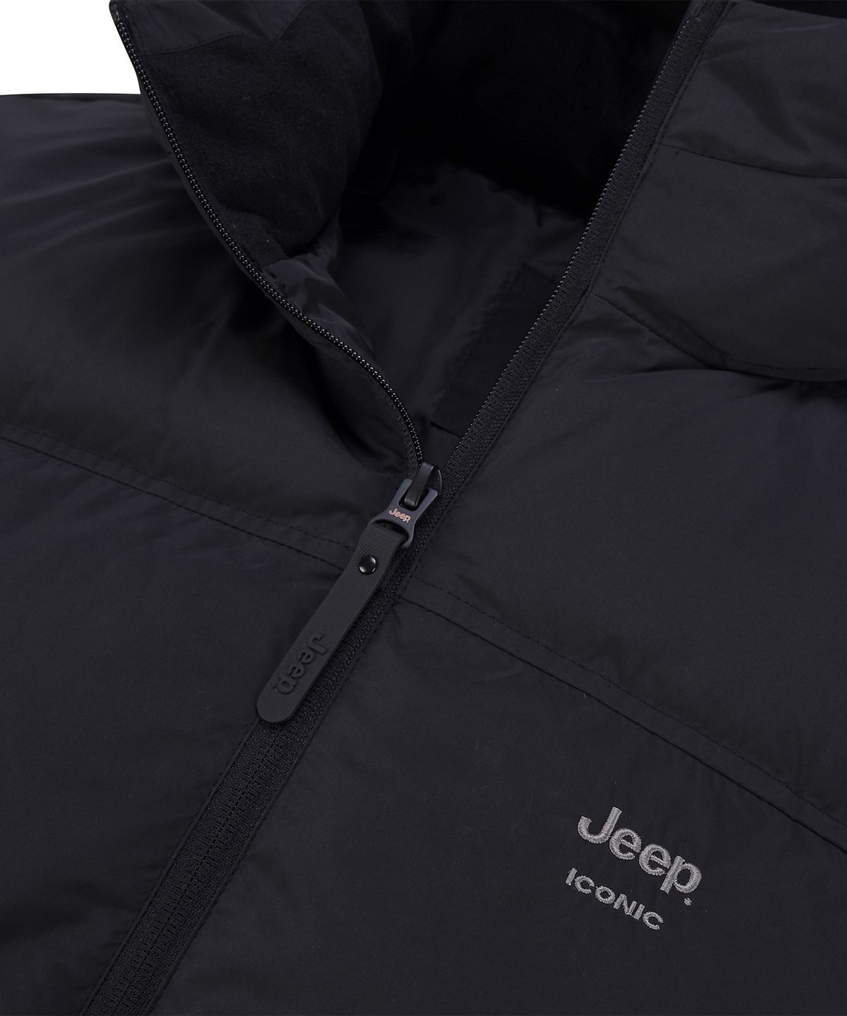 지프키즈(JEEPKIDS) 컴패스 와펜 후드 솔라볼패딩(KQ5JPU492BK)