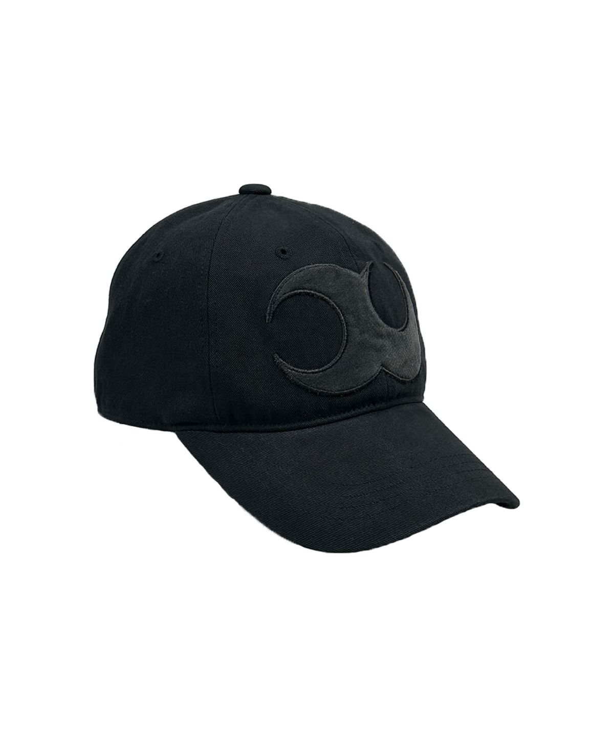 이유(YEEU) BASIC LOGO WASHED BALL CAP [BLACK]