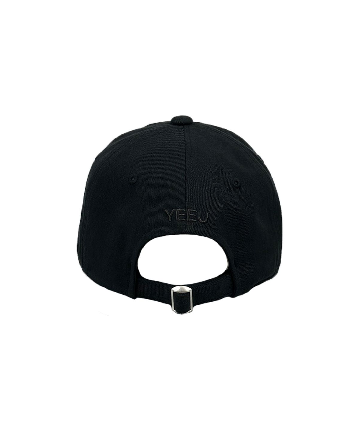 이유(YEEU) BASIC LOGO WASHED BALL CAP [BLACK]