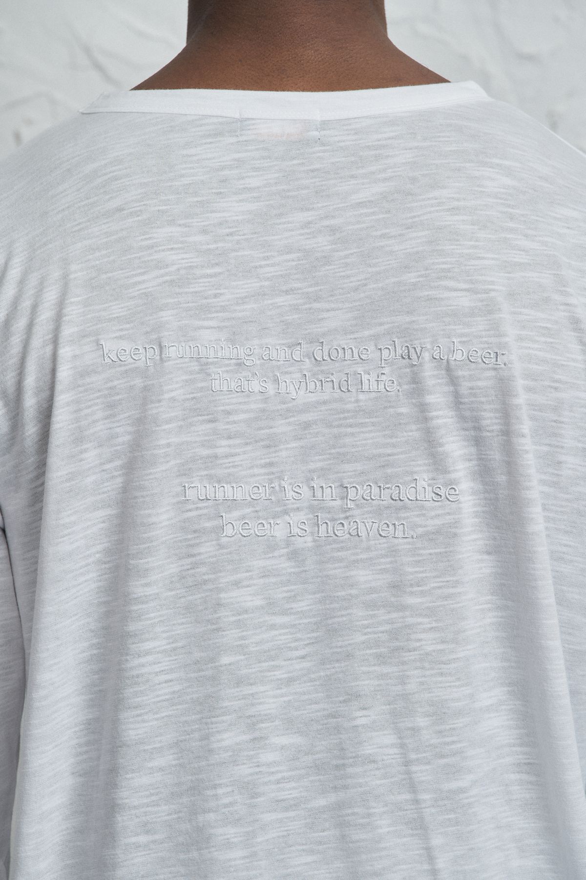 런던(RUNDONE) SLOGAN LONG SLEEVE [WHITE]