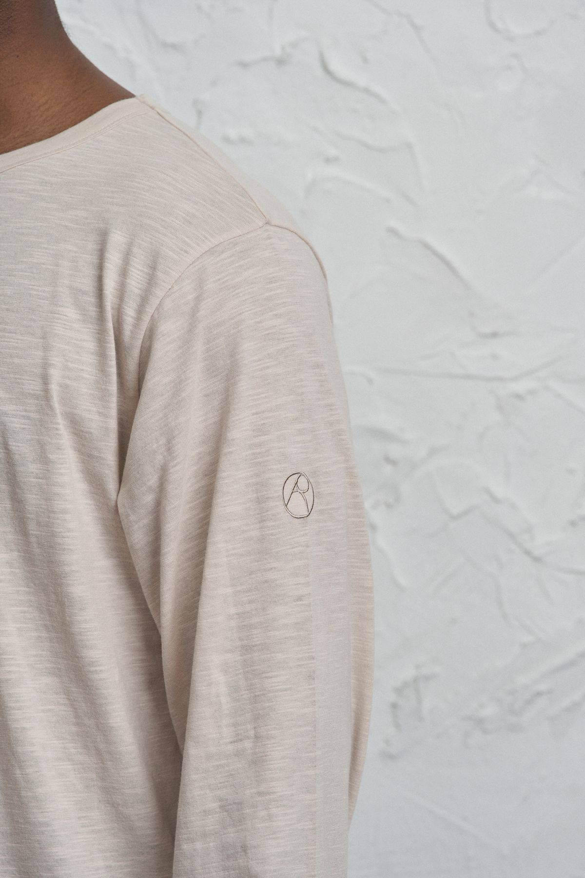 런던(RUNDONE) SLOGAN LONG SLEEVE [BEIGE]