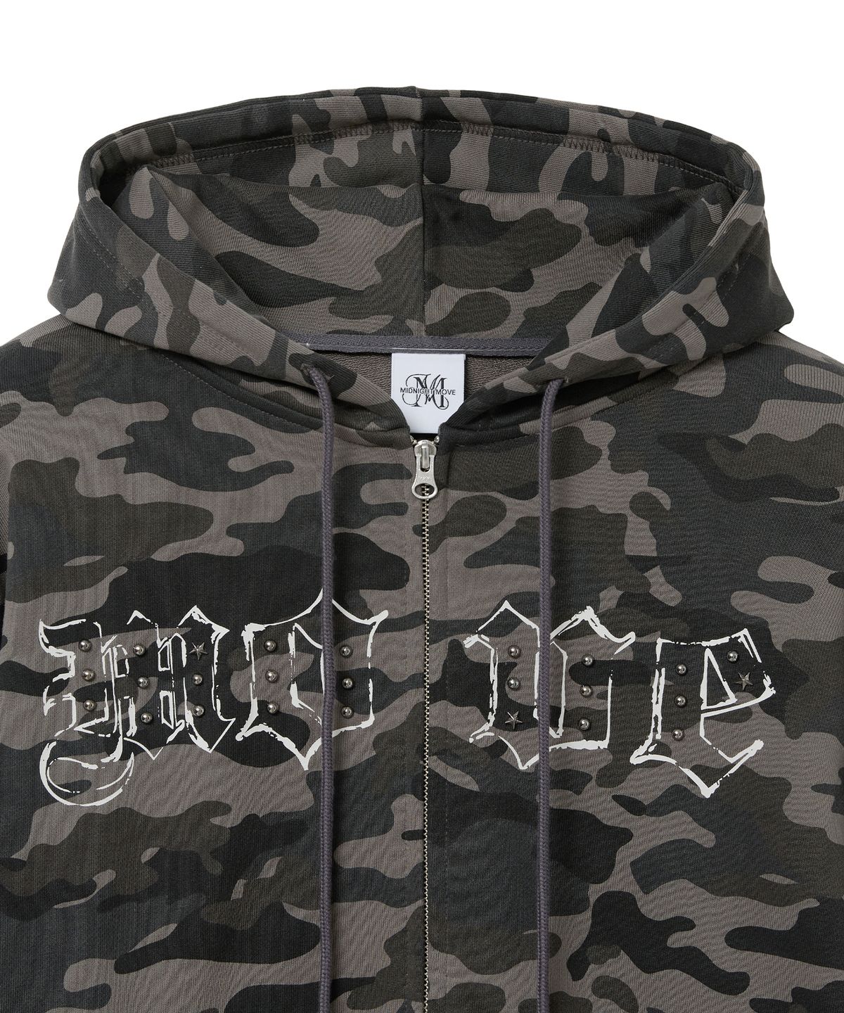 미드나잇 무브(MIDNIGHT MOVE) move hood zip up (dark grey)