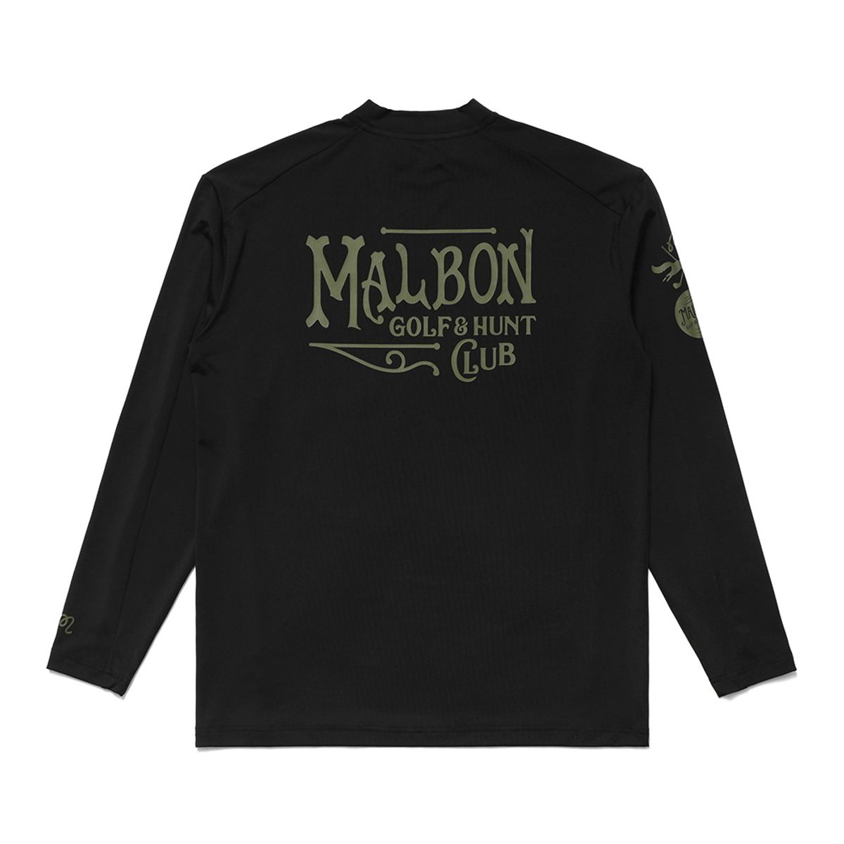 말본 골프(MALBON GOLF) [HUNT CLUB] 라운드넥 티셔츠 BLACK (MAN)