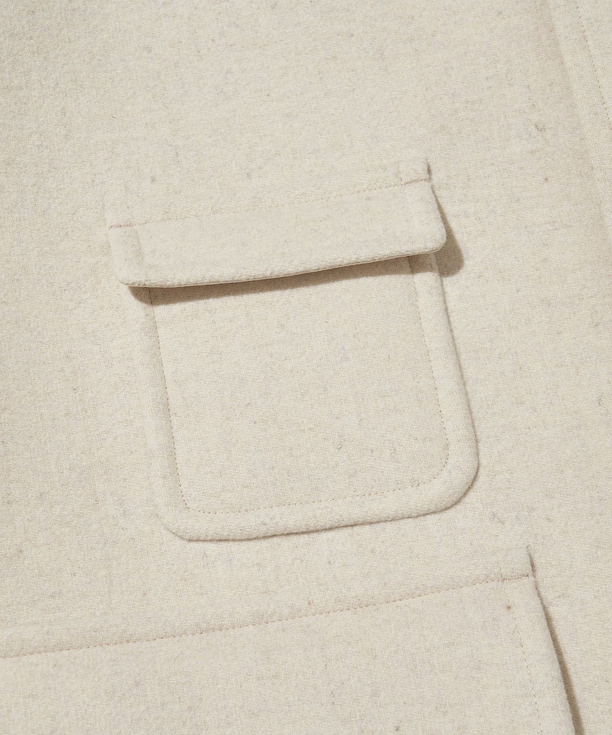 어반디타입(URBANDTYPE) 보스턴 울 발마칸 하프 코트_오트밀