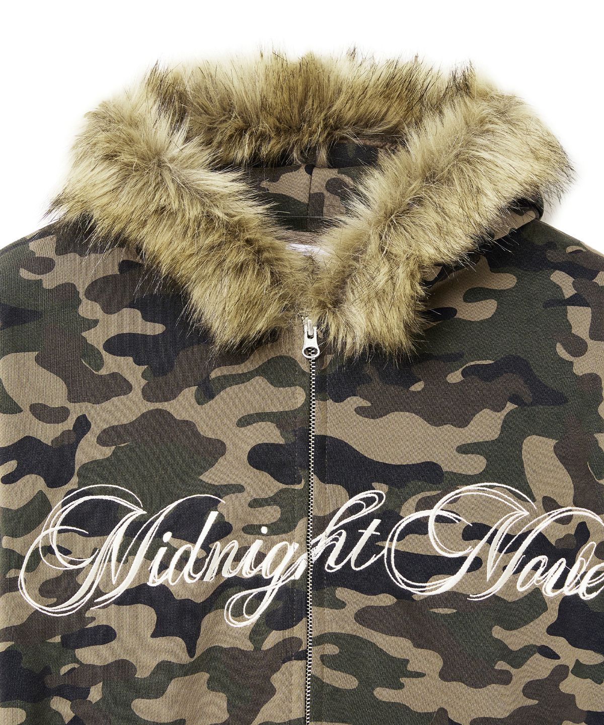 미드나잇 무브(MIDNIGHT MOVE) camo hair zip up (khaki)