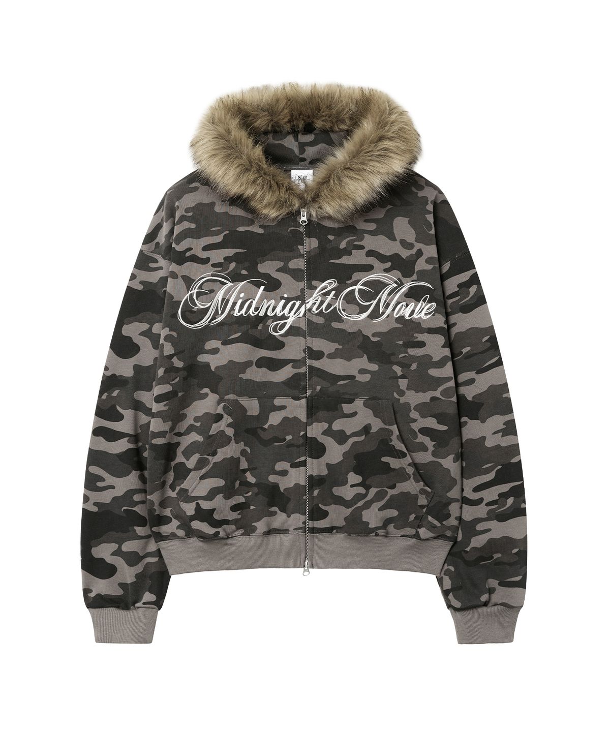 미드나잇 무브(MIDNIGHT MOVE) camo hair zip up (dark grey)