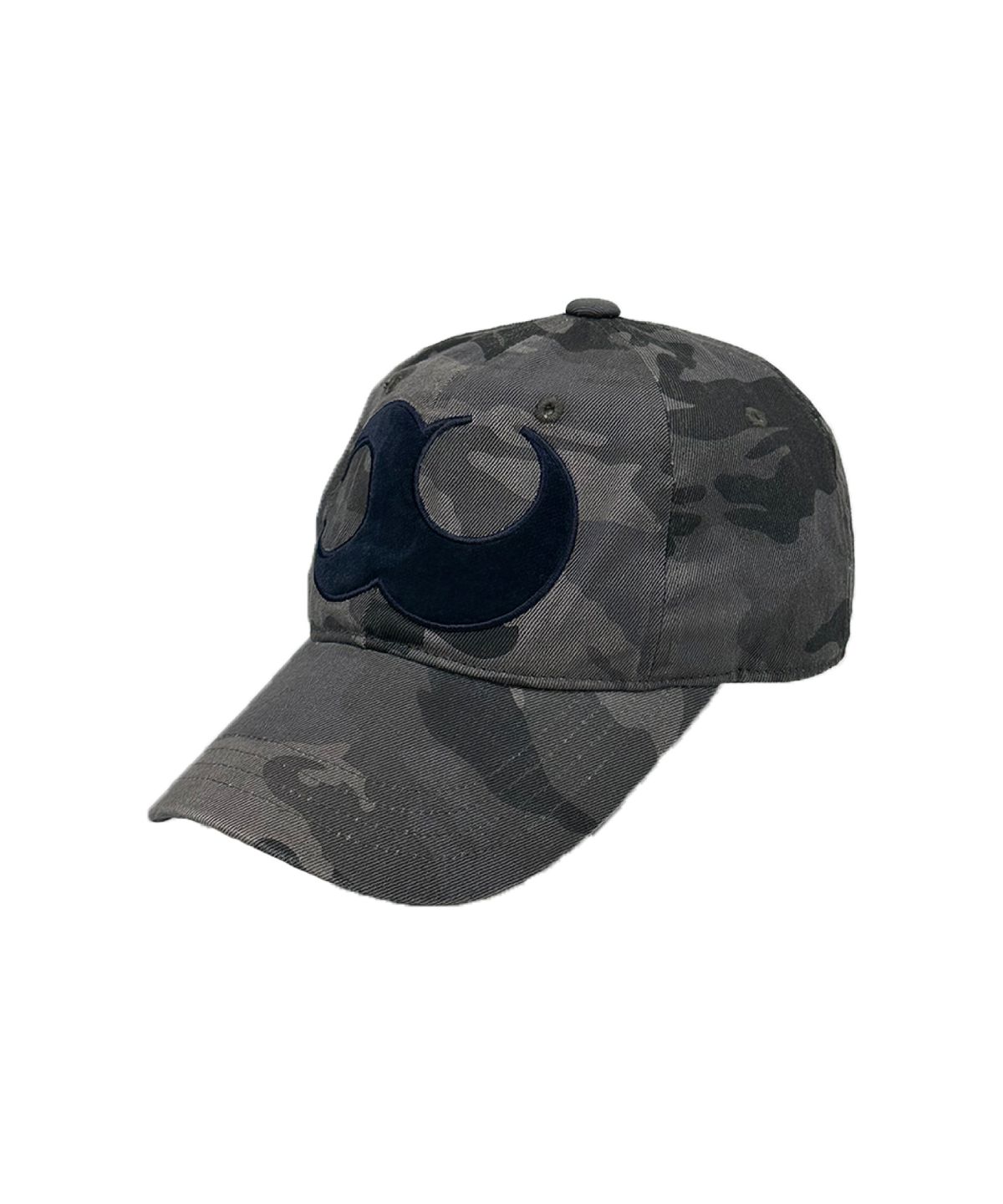 이유(YEEU) BASIC LOGO WASHED BALL CAP [CAMO CHARCOAL]
