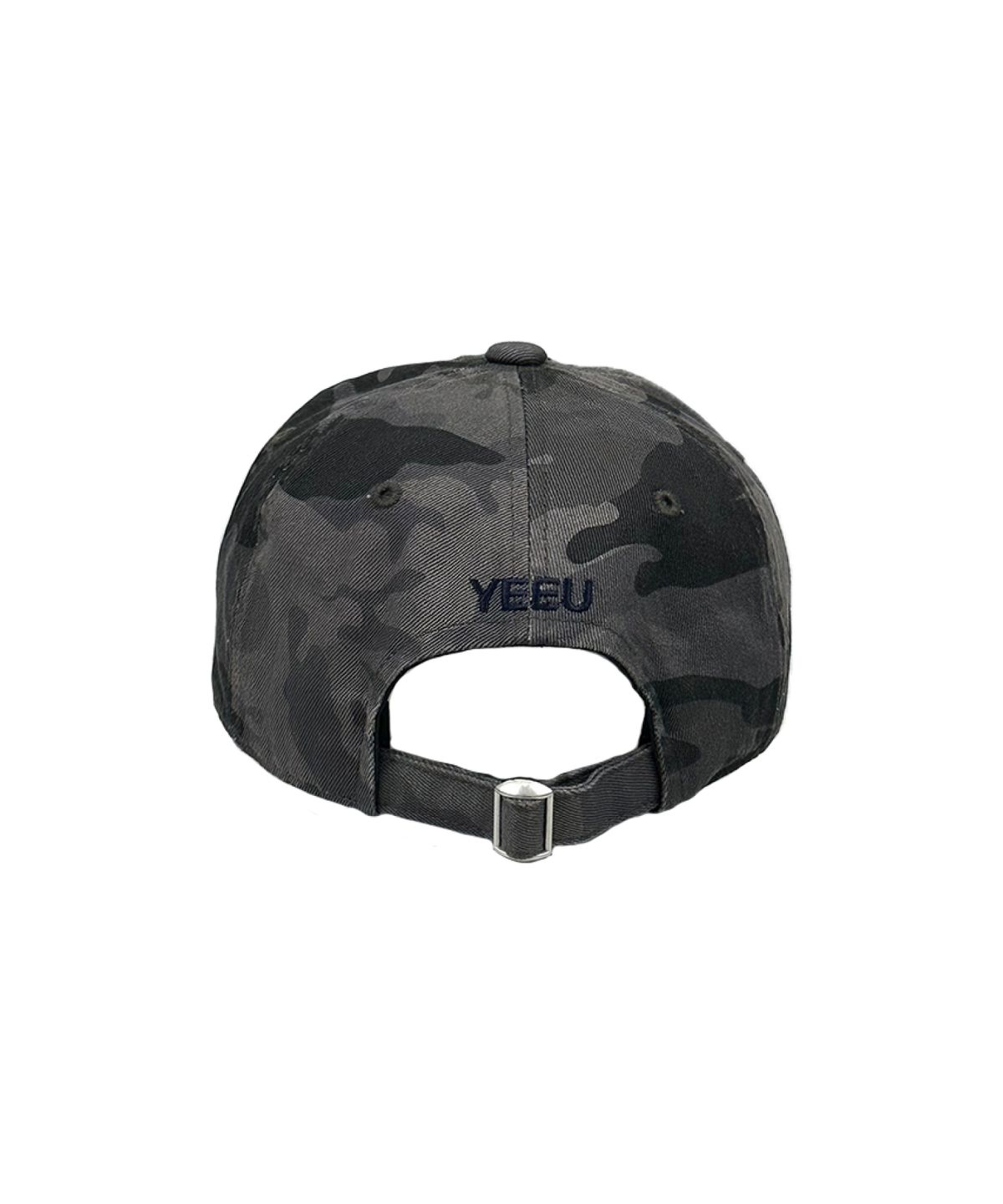 이유(YEEU) BASIC LOGO WASHED BALL CAP [CAMO CHARCOAL]