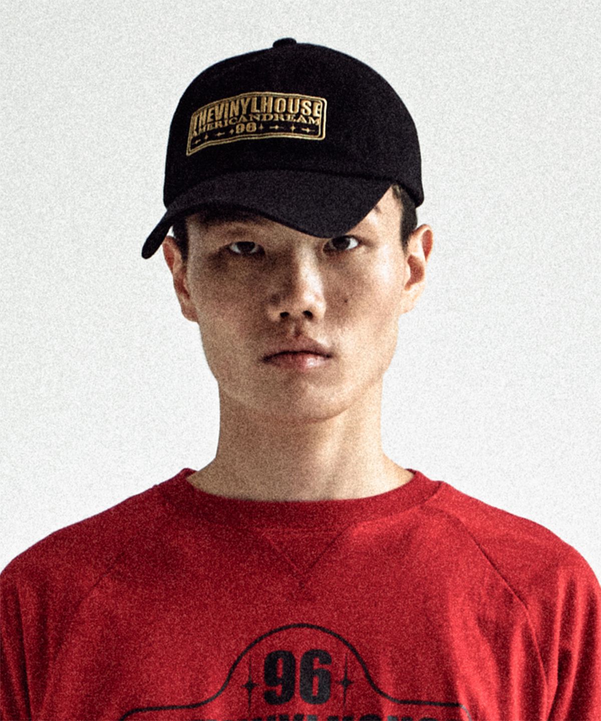 더바이닐하우스(THEVINYLHOUSE) SQUARE PATCH BALL CAP BLACK