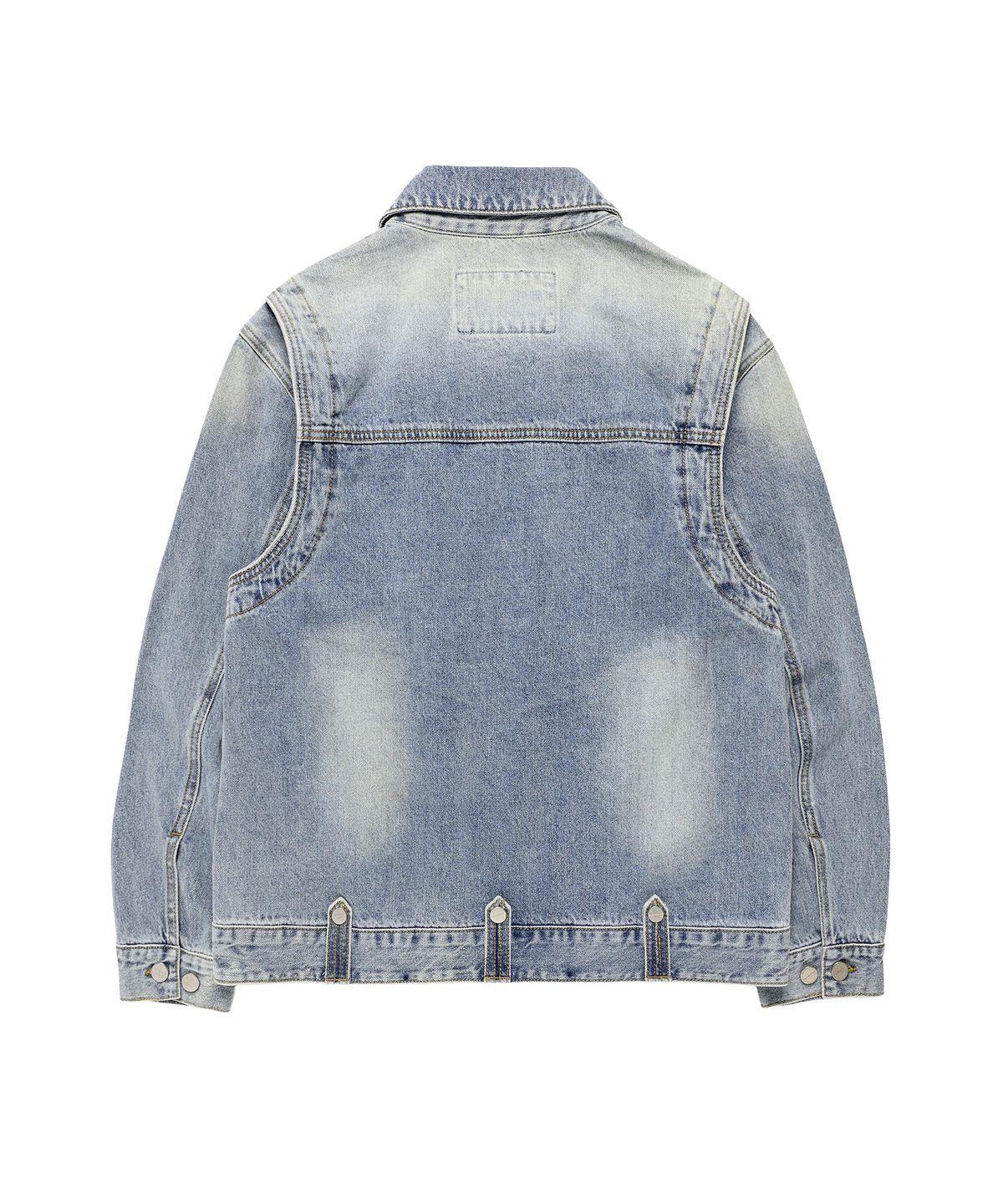 더바이닐하우스(THEVINYLHOUSE) FADED DENIM JACKET BLUE