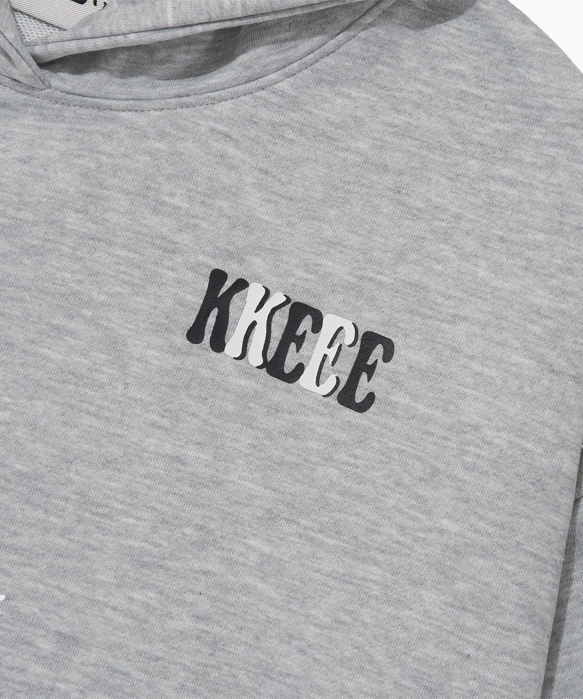 케이케이이이이(KKEEE) 오델로 스몰로고 오버핏 후드티[블랙]