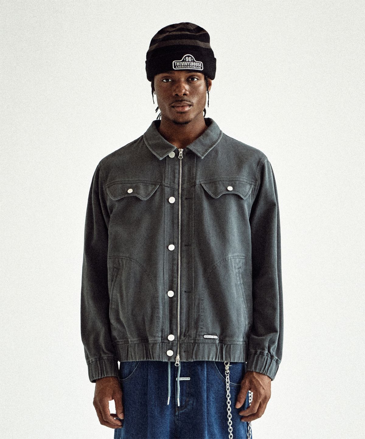 더바이닐하우스(THEVINYLHOUSE) WESTERN WORK JACKET CHARCOAL