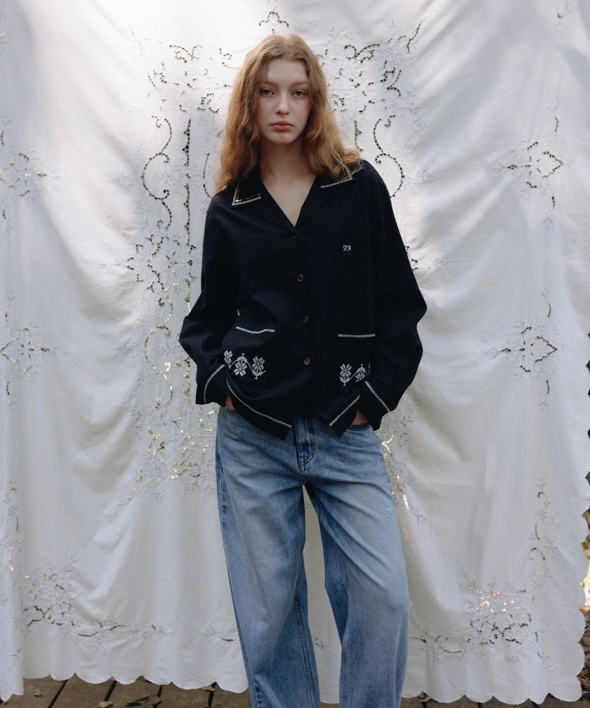 프리터(FRITUR) Plain Wide Denim Pants Blue_F253DE01