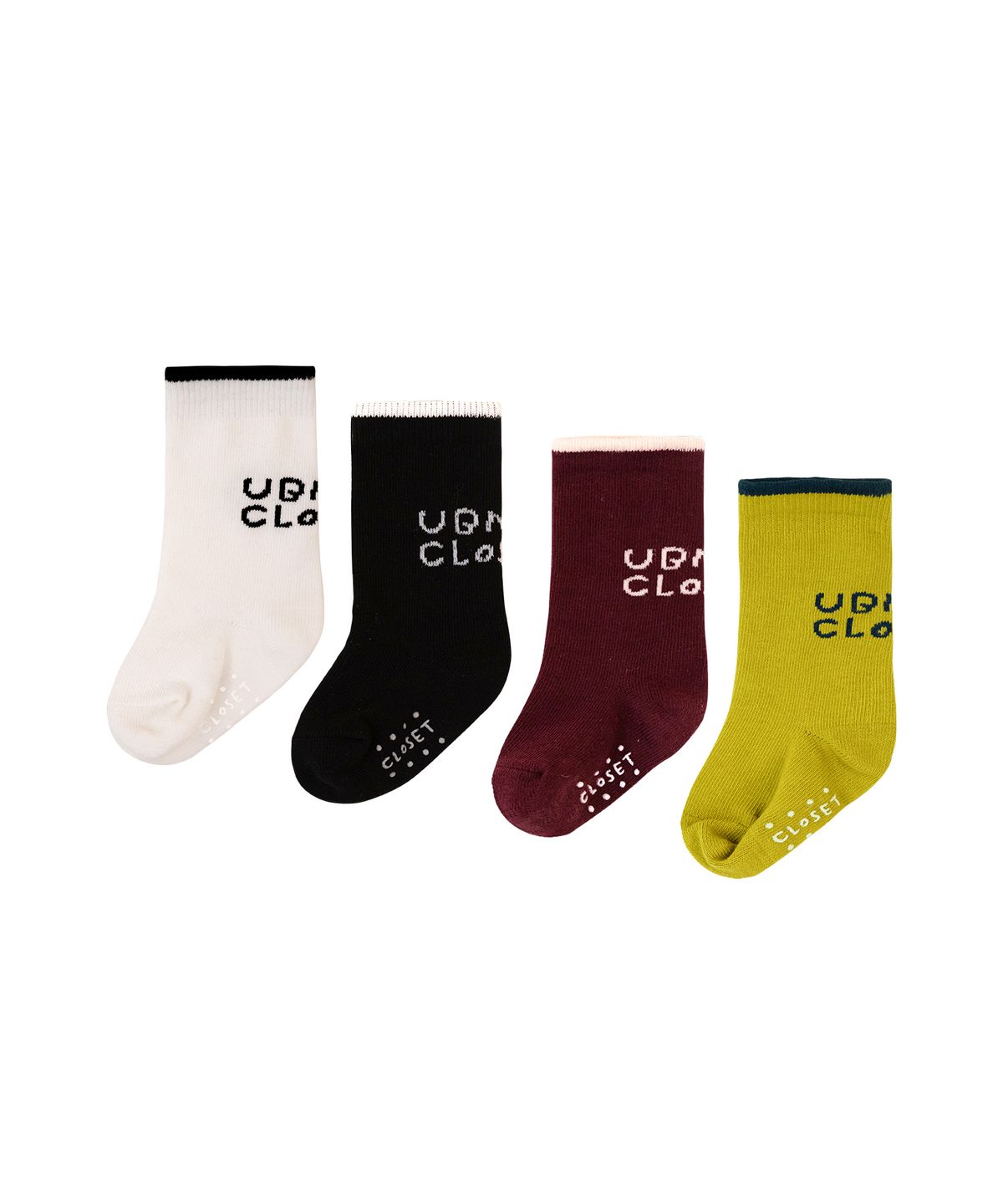 유비맘클로젯(UBMOM CLOSET) 클로젯 레터링 양말 4COLOR