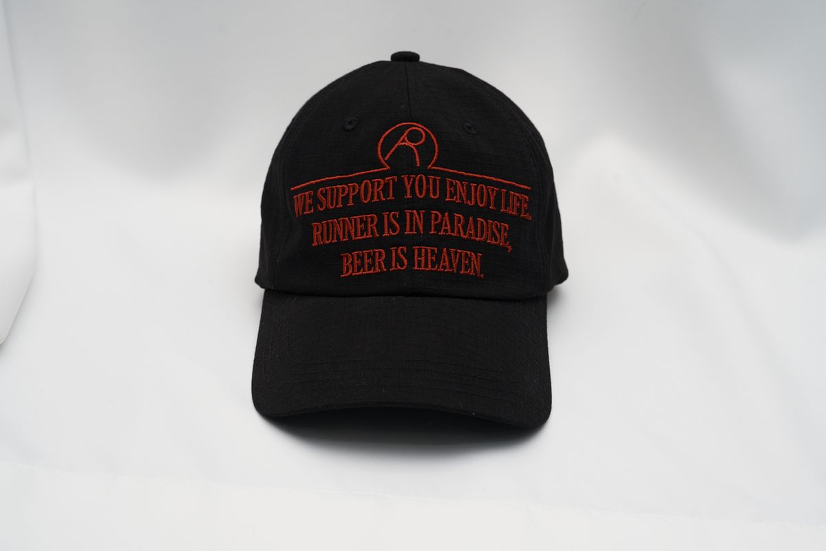 런던(RUNDONE) SLOGAN CAP [BLACK]