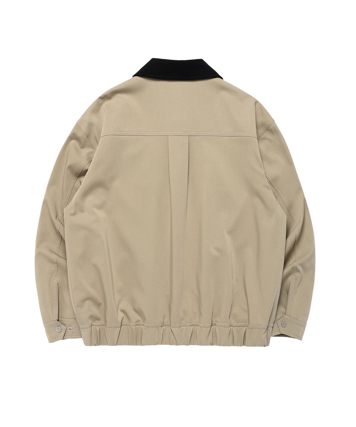 더바이닐하우스(THEVINYLHOUSE) MIXED COLLAR BLOUSON JACKET BEIGE
