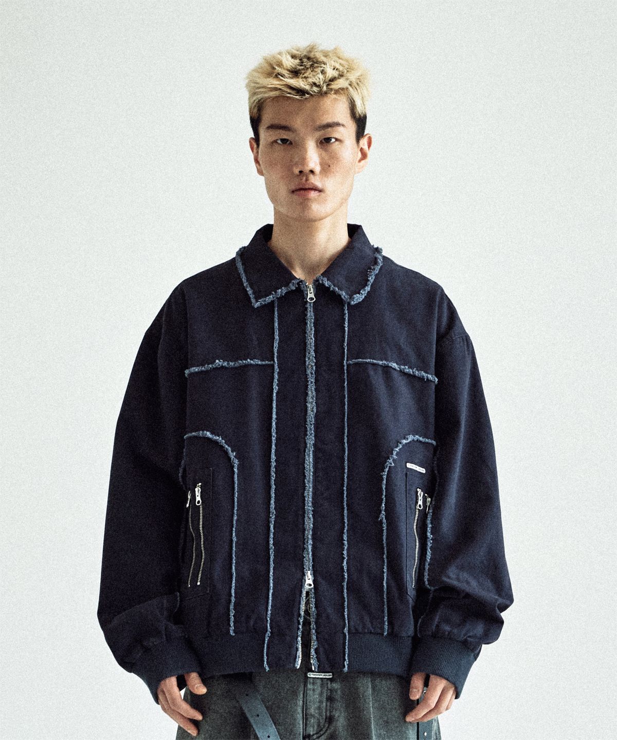 더바이닐하우스(THEVINYLHOUSE) BOMBER WORK JACKET BLUE