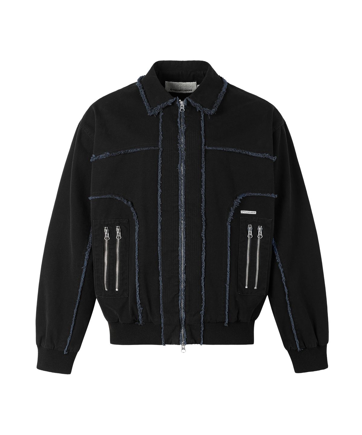 더바이닐하우스(THEVINYLHOUSE) BOMBER WORK JACKET BLACK