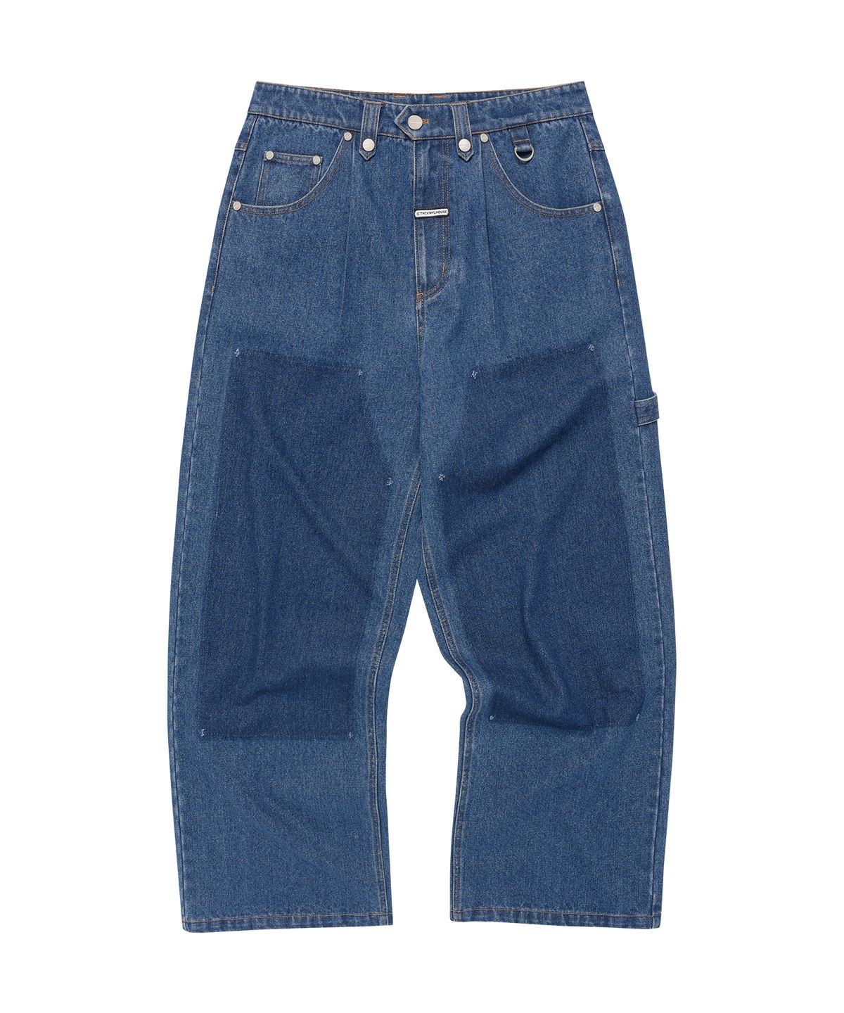 더바이닐하우스(THEVINYLHOUSE) DOUBLE KNEE DENIM PANTS BLUE