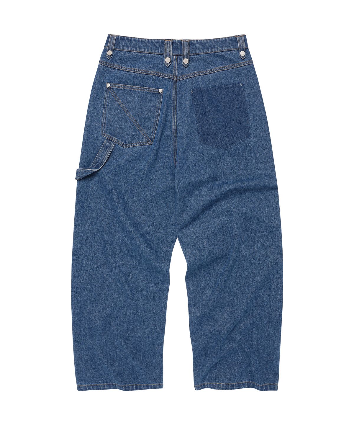 더바이닐하우스(THEVINYLHOUSE) DOUBLE KNEE DENIM PANTS BLUE