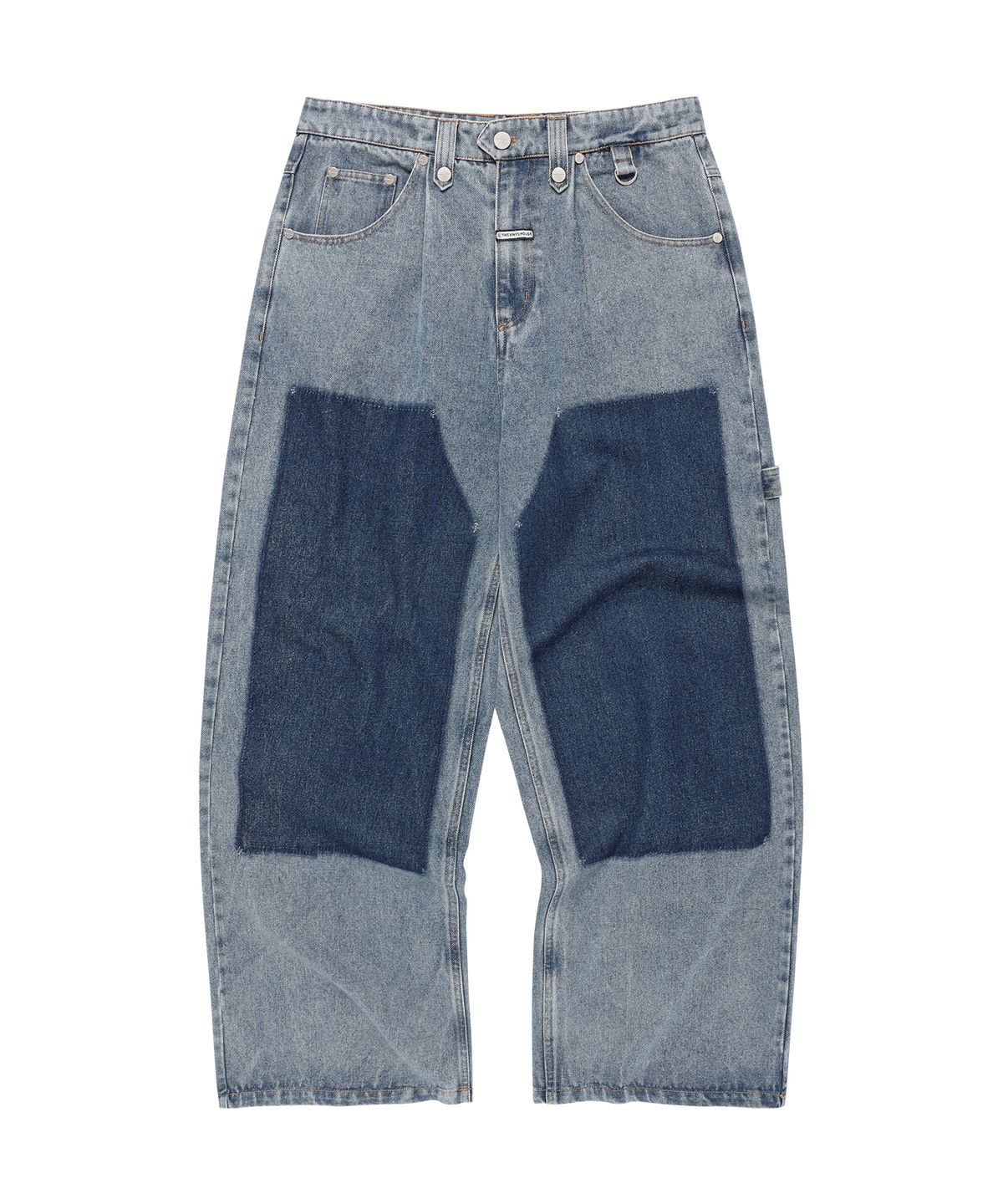 더바이닐하우스(THEVINYLHOUSE) DOUBLE KNEE DENIM PANTS LIGHT BLUE