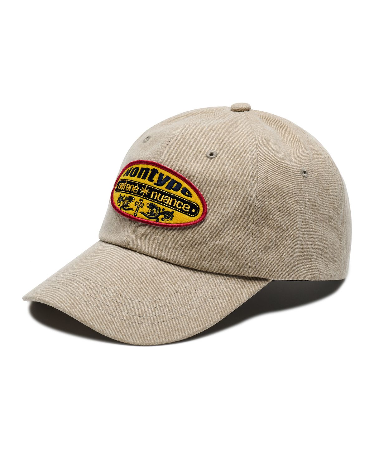 논타입(NONTYPE) WAPPEN WASHED BALL CAP (PALE BEIGE)
