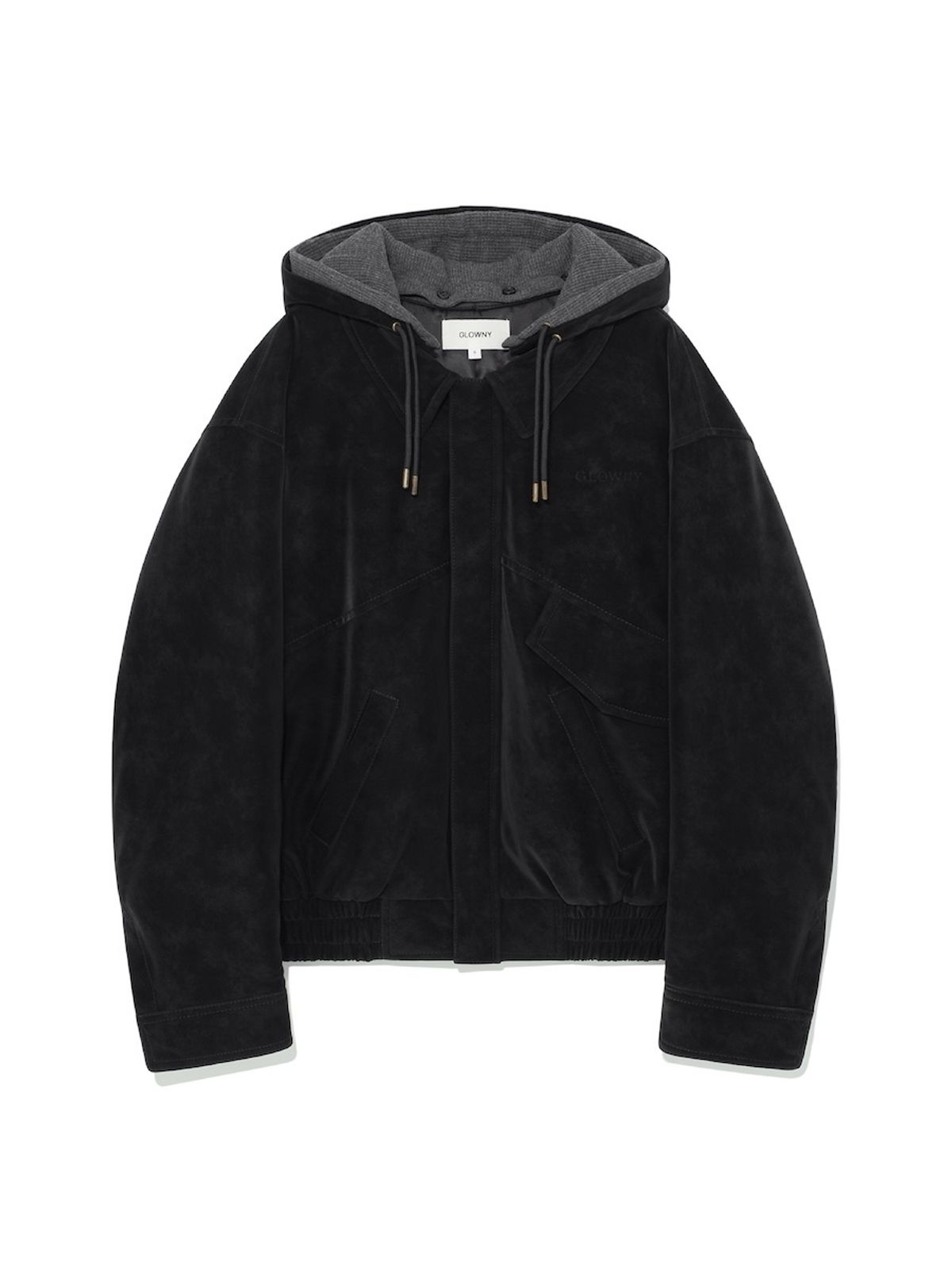 글로니(GLOWNY) URBAN SUEDE JUMPER (BLACK)