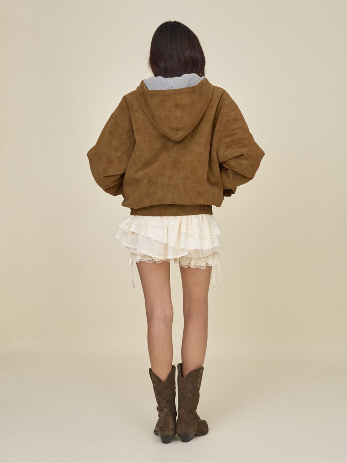 글로니(GLOWNY) URBAN SUEDE JUMPER (BROWN)