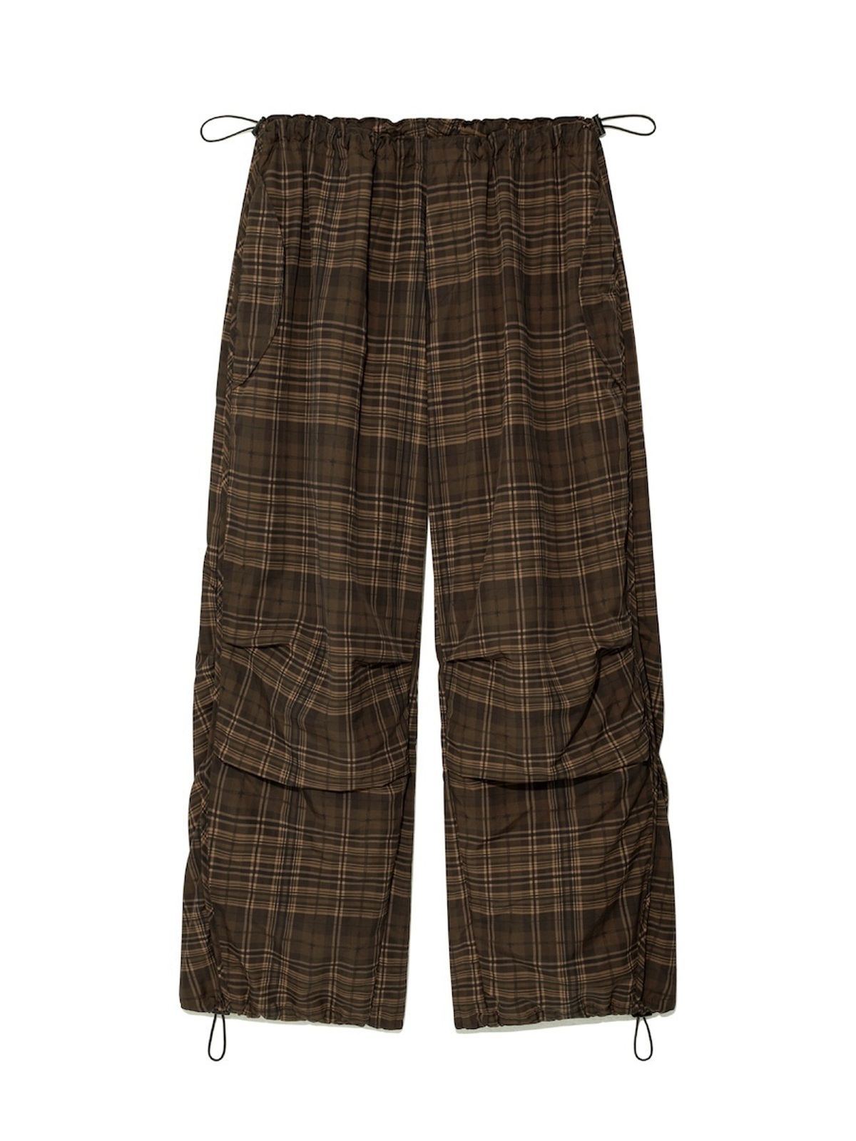 글로니(GLOWNY) CHECKMATE TRACK PANTS (BROWN)