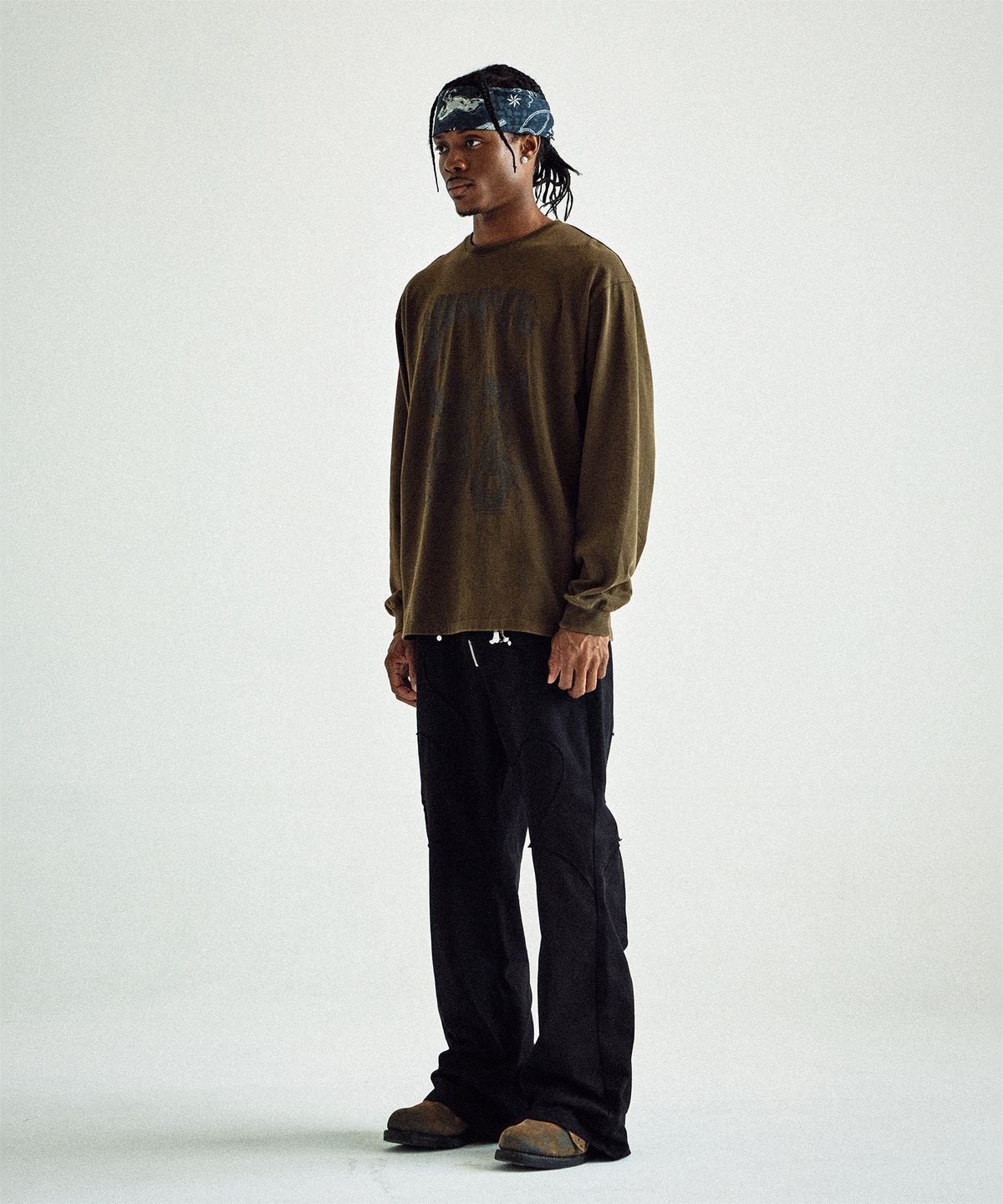 더바이닐하우스(THEVINYLHOUSE) DYED LS TEE KHAKI