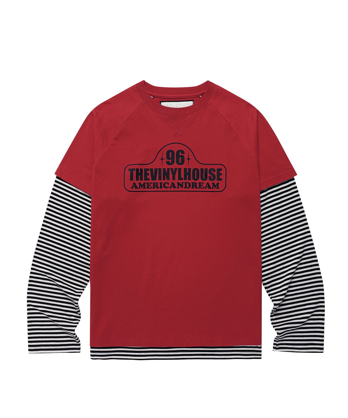더바이닐하우스(THEVINYLHOUSE) 96 LAYERED LS TEE RED