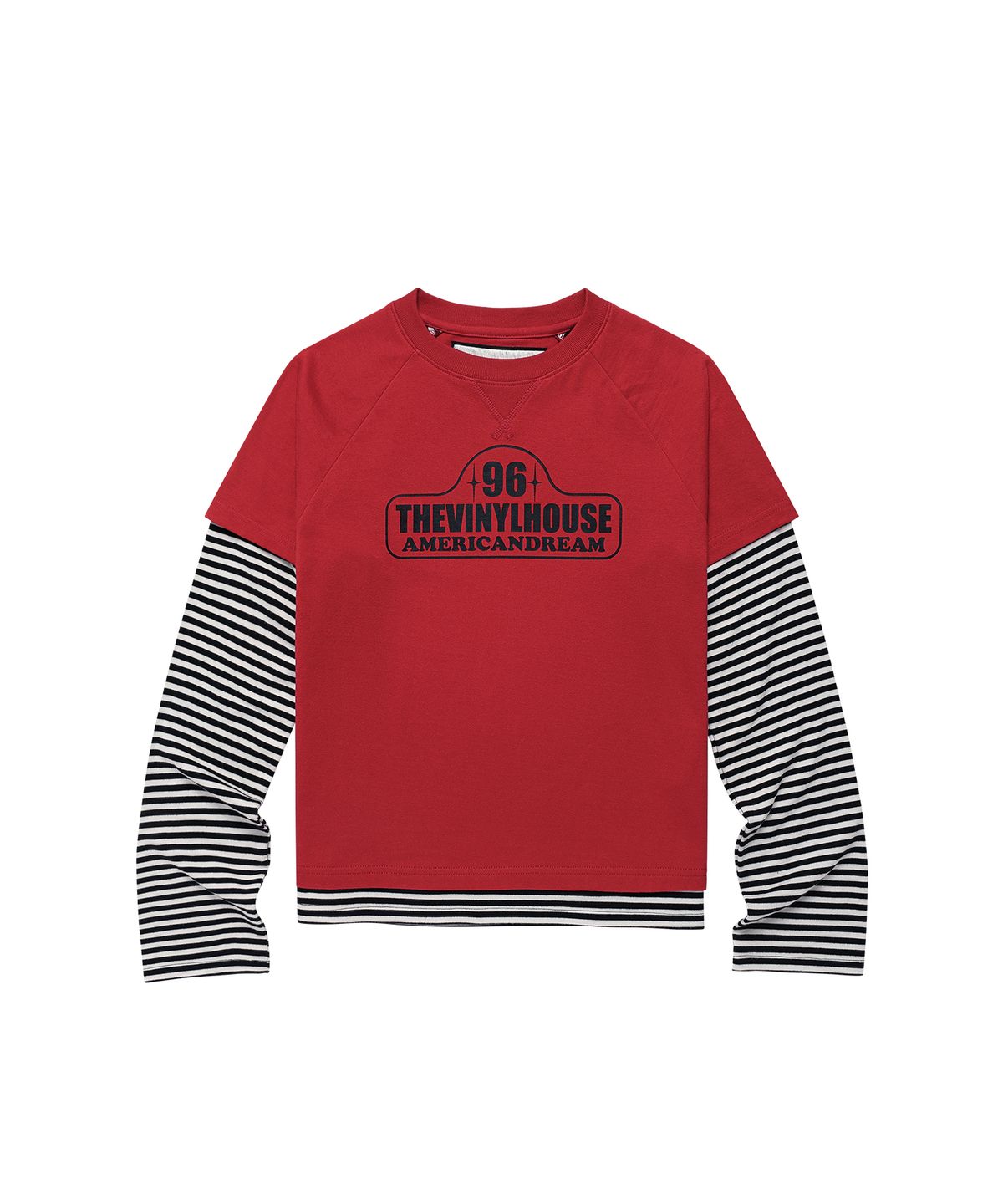 더바이닐하우스(THEVINYLHOUSE) 96 LAYERED LS TEE RED